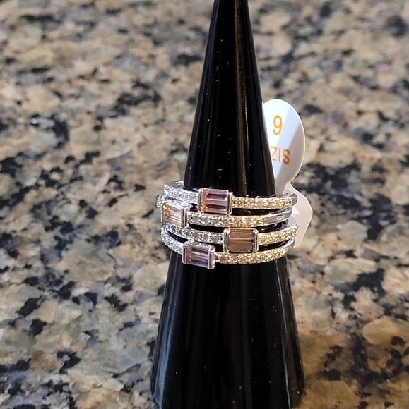 Bomb Party RBP6474 " Wanting More" Rhodolite Smokey Topaz Brown Tourmaline CZ 6 - Picture 1 of 5